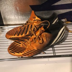 orange soccer cleats